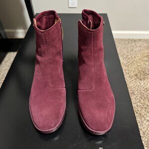 NEW (Without Box) Vionic Skylar Comfort Wedge Merlot Bootie Size 7.5M